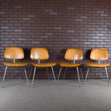 Eames DCM Plywood Dining Chairs 1st Edition Evans Production Set of 4