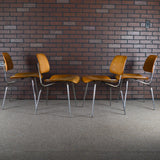 Eames DCM Plywood Dining Chairs 1st Edition Evans Production Set of 4