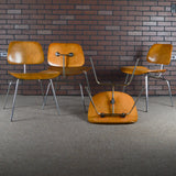 Eames DCM Plywood Dining Chairs 1st Edition Evans Production Set of 4