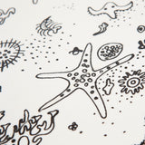 Sea Things Serving Trays Manufactured by Waverly - White & Black - Square