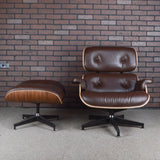 Eames Lounge Chair and Ottoman for Herman Miller - Brown Leather & Walnut
