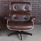Eames Lounge Chair and Ottoman for Herman Miller - Brown Leather & Walnut