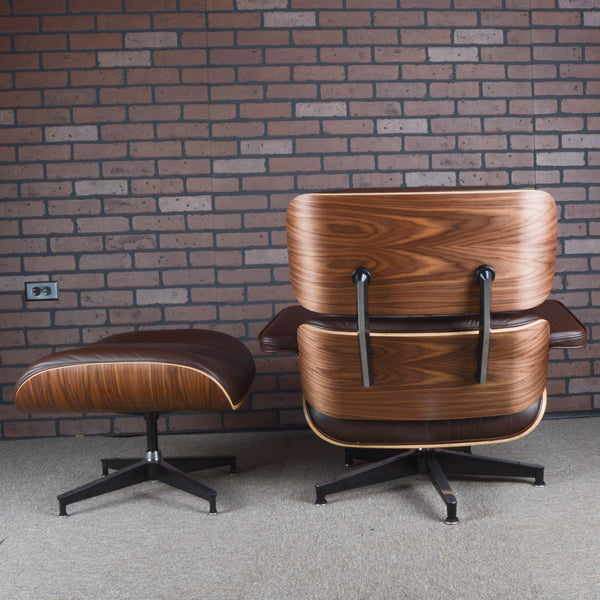 Eames Lounge Chair and Ottoman for Herman Miller - Brown Leather & Walnut