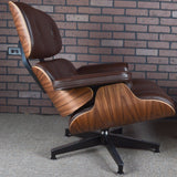 Eames Lounge Chair and Ottoman for Herman Miller - Brown Leather & Walnut
