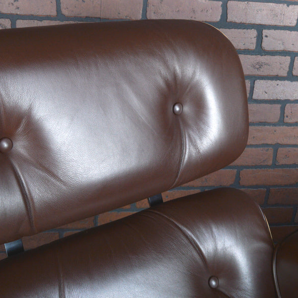 Eames Lounge Chair and Ottoman for Herman Miller - Brown Leather & Walnut