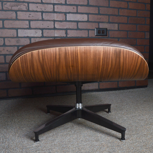 Eames Lounge Chair and Ottoman for Herman Miller - Brown Leather & Walnut