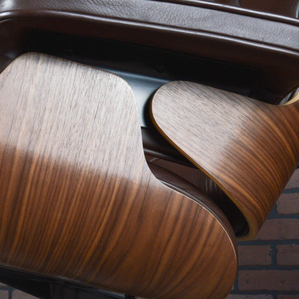 Eames Lounge Chair and Ottoman for Herman Miller - Brown Leather & Walnut