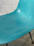 Eames DSX Fiberglass Shell Chairs for Herman Miller - Vintage Turquoise