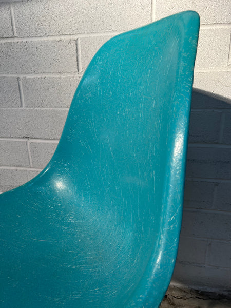 Eames DSX Fiberglass Shell Chairs for Herman Miller - Vintage Turquoise