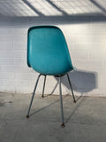 Eames DSX Fiberglass Shell Chairs for Herman Miller - Vintage Turquoise