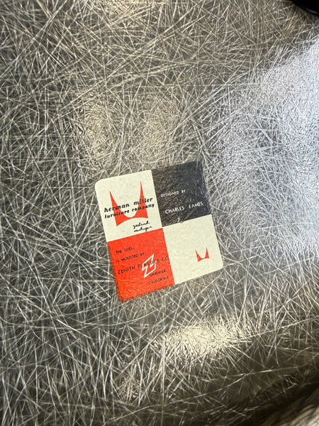 Eames 1st Edition Zenith 'Rope Edge' for Herman Miller - Elephant Grey
