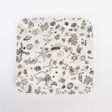 Sea Things Serving Trays Manufactured by Waverly - White & Black - Square